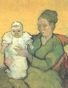 Vincent Van Gogh Mother Roulin wtih Her Baby (nn04) France oil painting artist